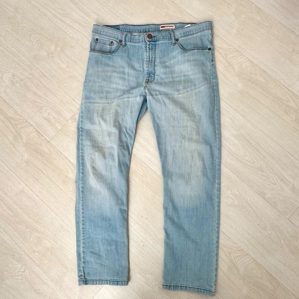 Wrangler Men's Light‎ Wash Straight Leg Jeans Size 40x30 RN 130273